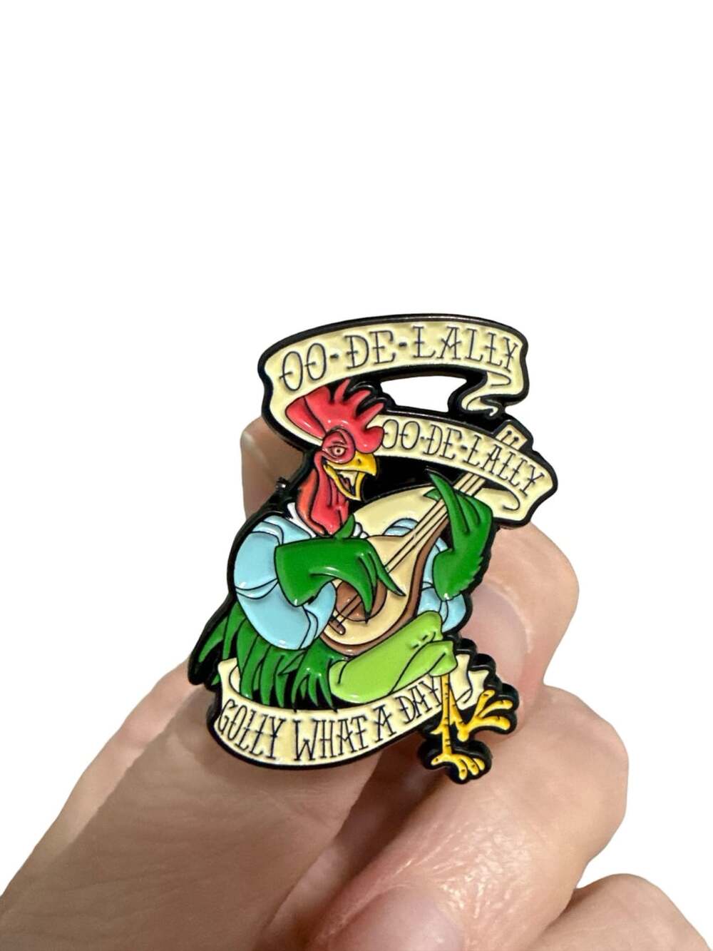 Rooster from Robin Hood Oo-De-Lally Golly What A Day Enamel Pin